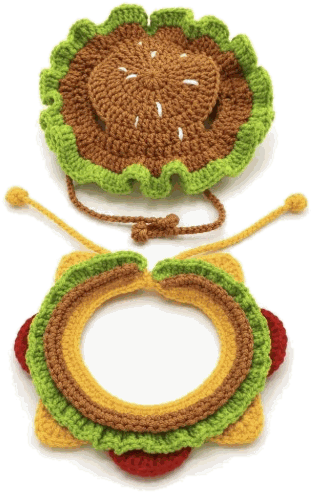 Burger Pet Set — jahitan rajut handmade ElszCrochet