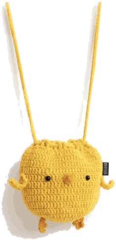 Chick Drawstring Pouch — jahitan rajut handmade ElszCrochet