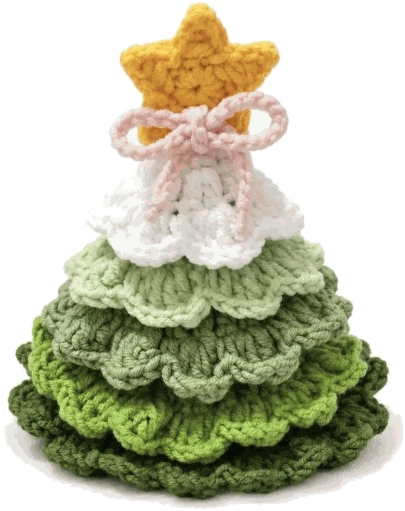 Mini Christmas Tree — jahitan rajut handmade ElszCrochet