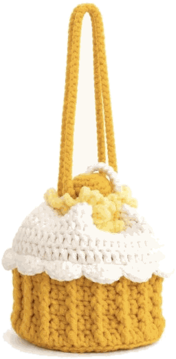 Cupcake Sling — jahitan rajut handmade ElszCrochet