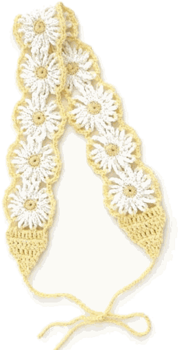 Daisy Chain Headband — jahitan rajut handmade ElszCrochet