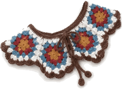 Granny Pet Collar — jahitan rajut handmade ElszCrochet