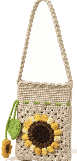 Granny Square Sling — jahitan rajut handmade ElszCrochet