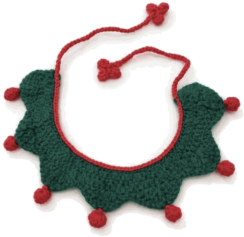 Green Scallop Collar — jahitan rajut handmade ElszCrochet