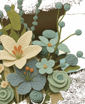 Nordic Forest Bouquet — jahitan rajut handmade ElszCrochet