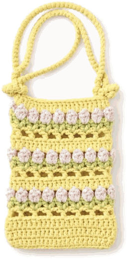 Pastel Bobble Tote — jahitan rajut handmade ElszCrochet