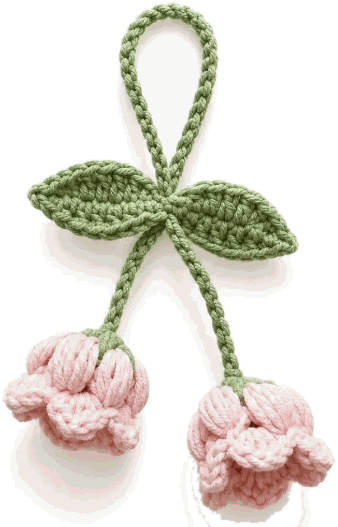 Pink Tulip Charms — jahitan rajut handmade ElszCrochet