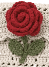 Rose Flap Sling — jahitan rajut handmade ElszCrochet