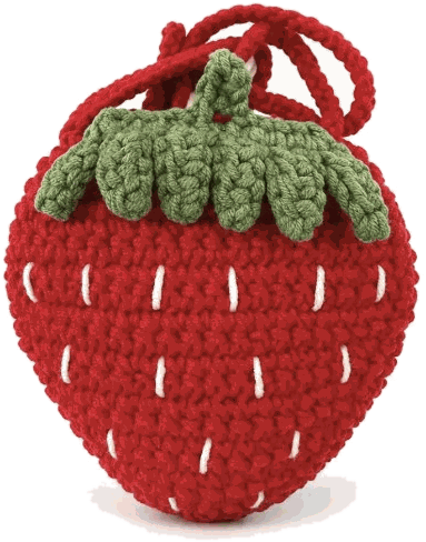 Strawberry Mini Sling — jahitan rajut handmade ElszCrochet