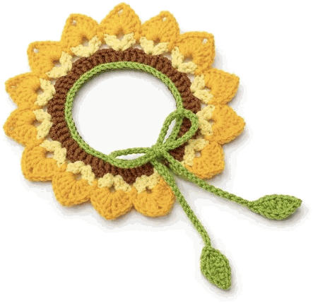 Sunflower Ring Collar — jahitan rajut handmade ElszCrochet