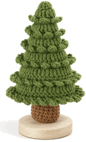 Tabletop Christmas Tree — jahitan rajut handmade ElszCrochet