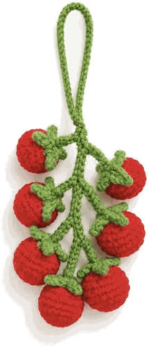 Tomato Branch Charm — jahitan rajut handmade ElszCrochet